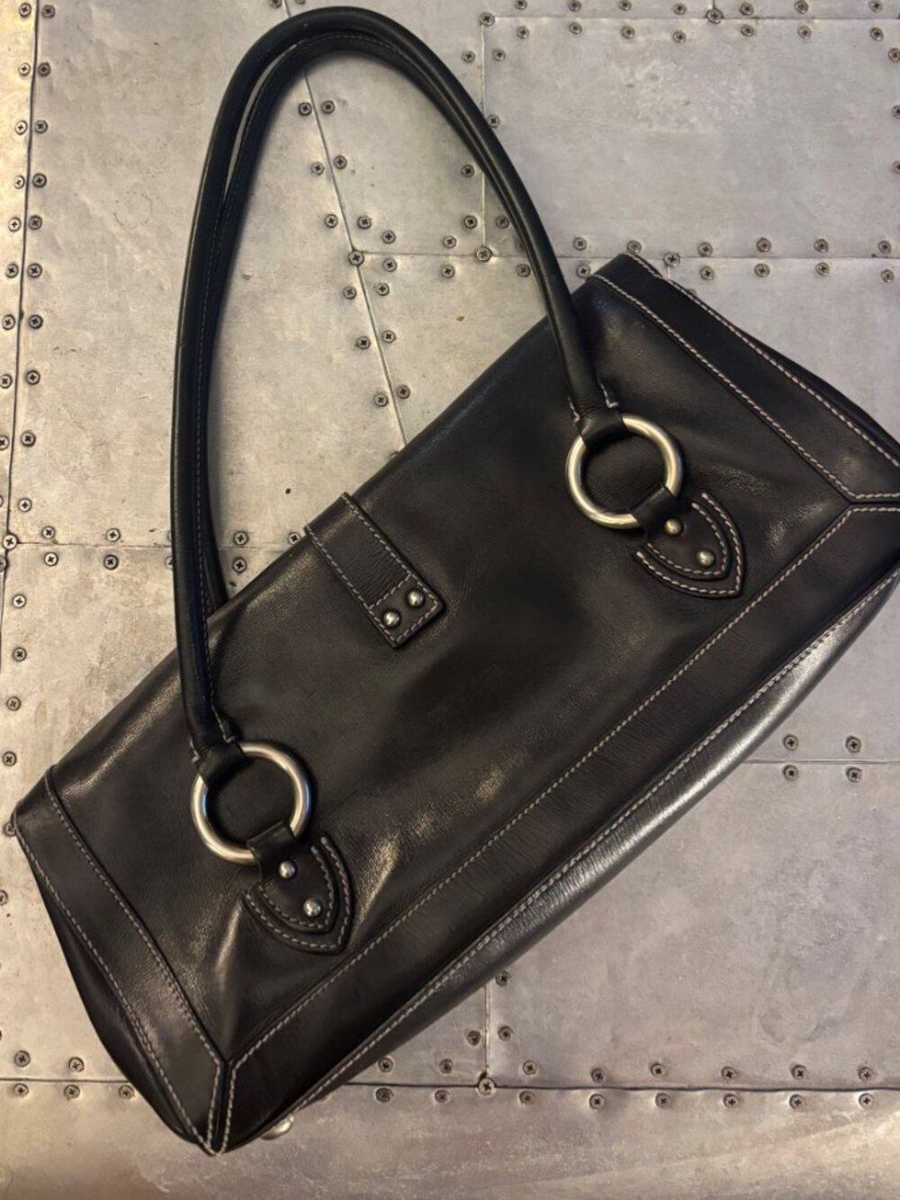 MARC JACOBS BLACK LEATHER BAG - Picture 7 of 12